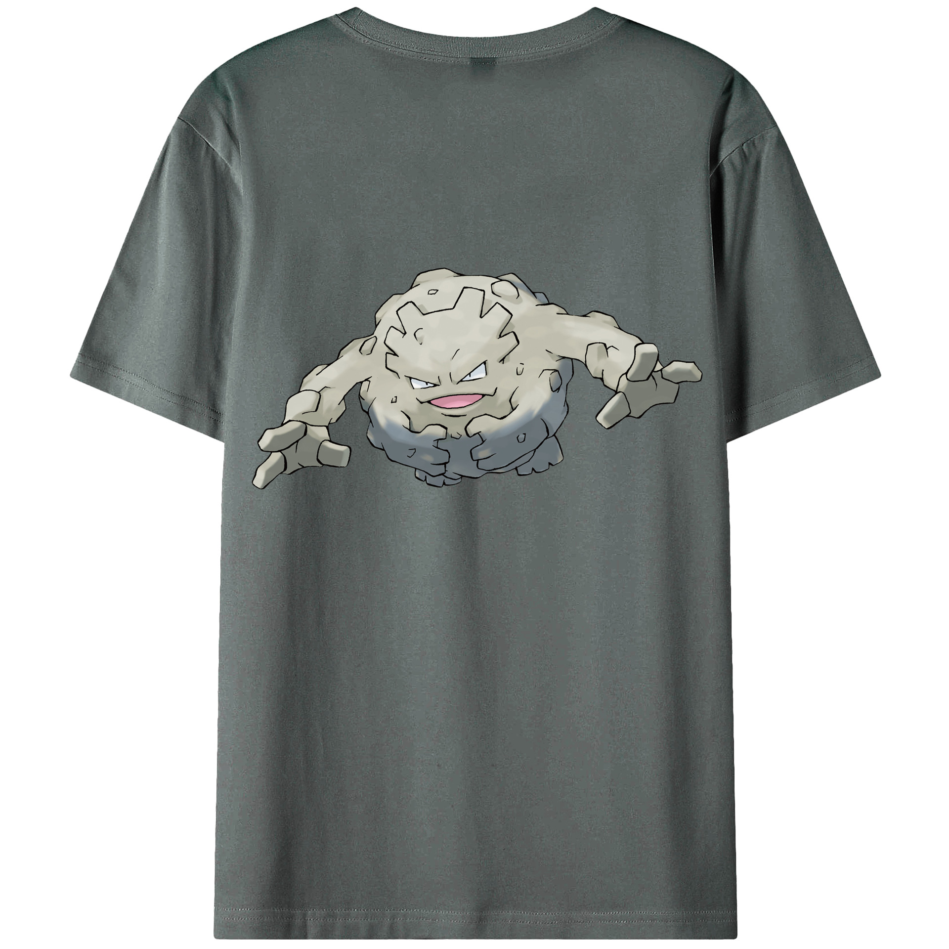 （画像用） ポケットモンスター Pokémon 綿100％ メンズ半袖Tシャツ（バックプリント） 通気性